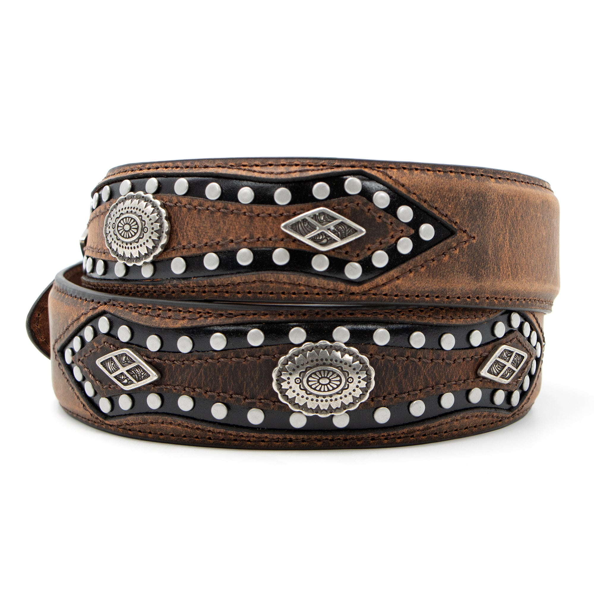 Cody James Men's Longhorn Berry Edge Buckle Belt