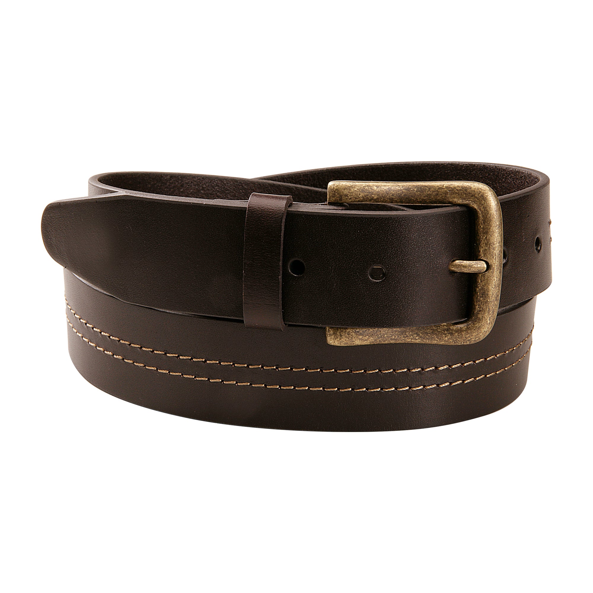 1 5/8 Wide Double Subtle Contrast Stitch Belt