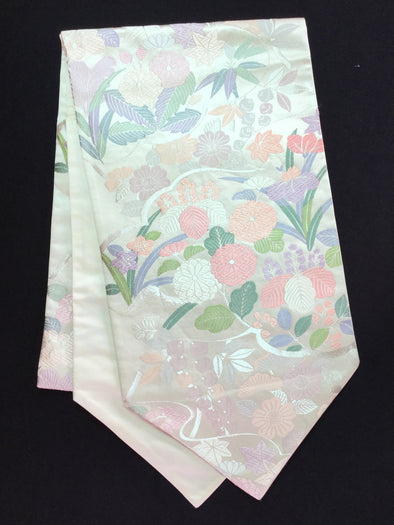 Table Runner Misc Pastel Floral Deign テーブルランナー 白 パステルカラー 花 Megumi Project