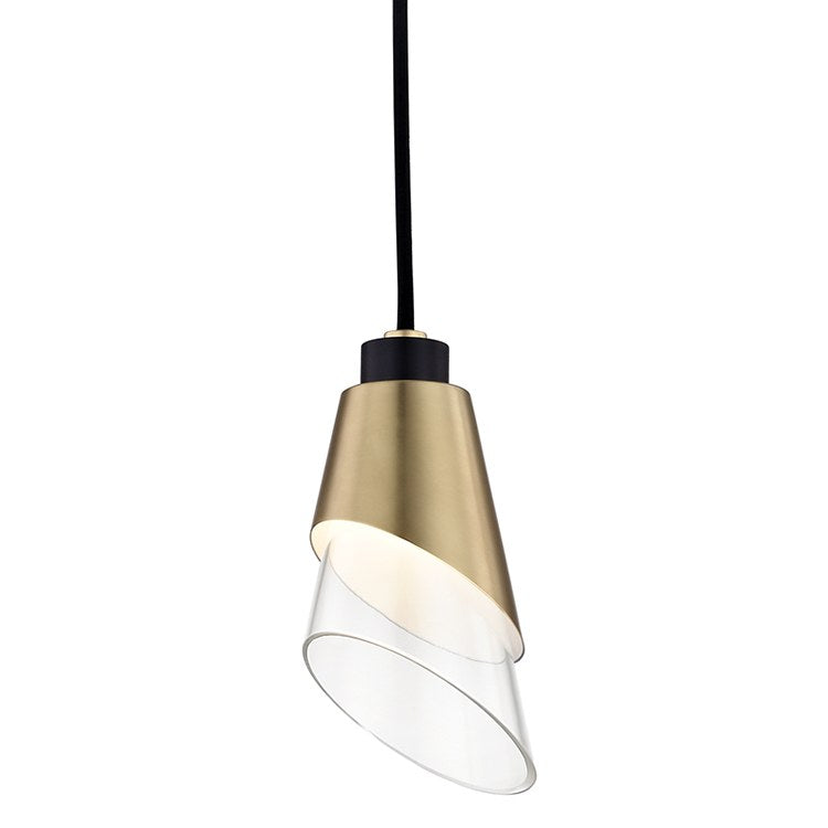 Mitzi H130701-AGB/BK Angie Pendant Frank Webb Home