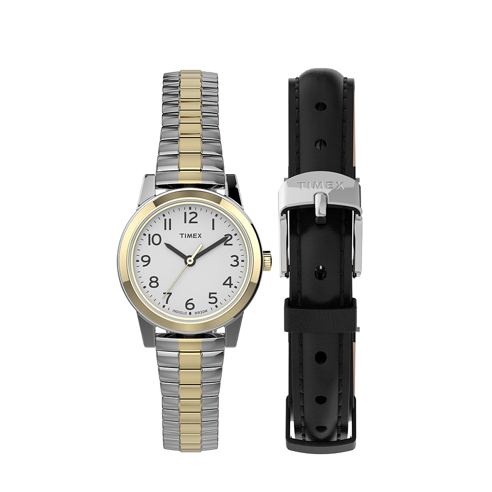 ▷ Timex Reloj Análogo para Hombre Essex Ave Day-Date Cuero, TW2U82200 ©