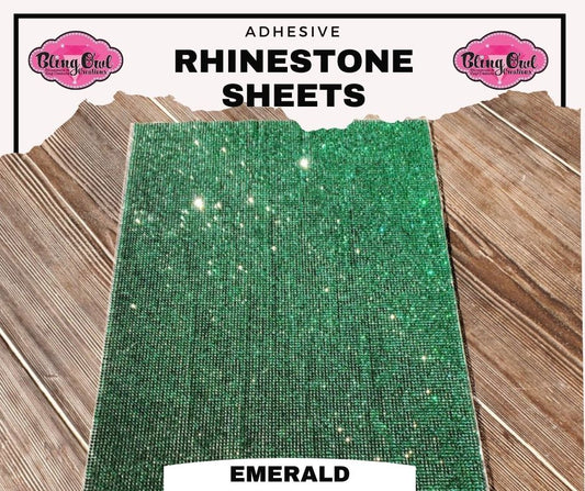 Rhinestone Adhesive Sheets - Aquamarine – Bling Owl Creations