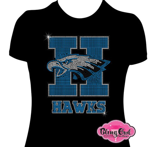 Cape Henry Collegiate Dolphins (Rhinestone Design) – Bling Owl Creations