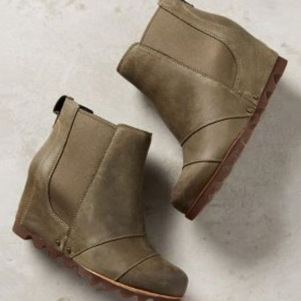 winter wedge boots