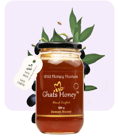 Black Plum Honey-Jamun Honey - 100% Raw Organic Wild Honey