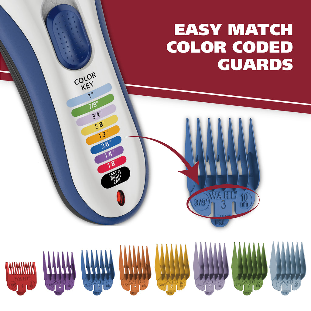wahl color coded hair trimmer