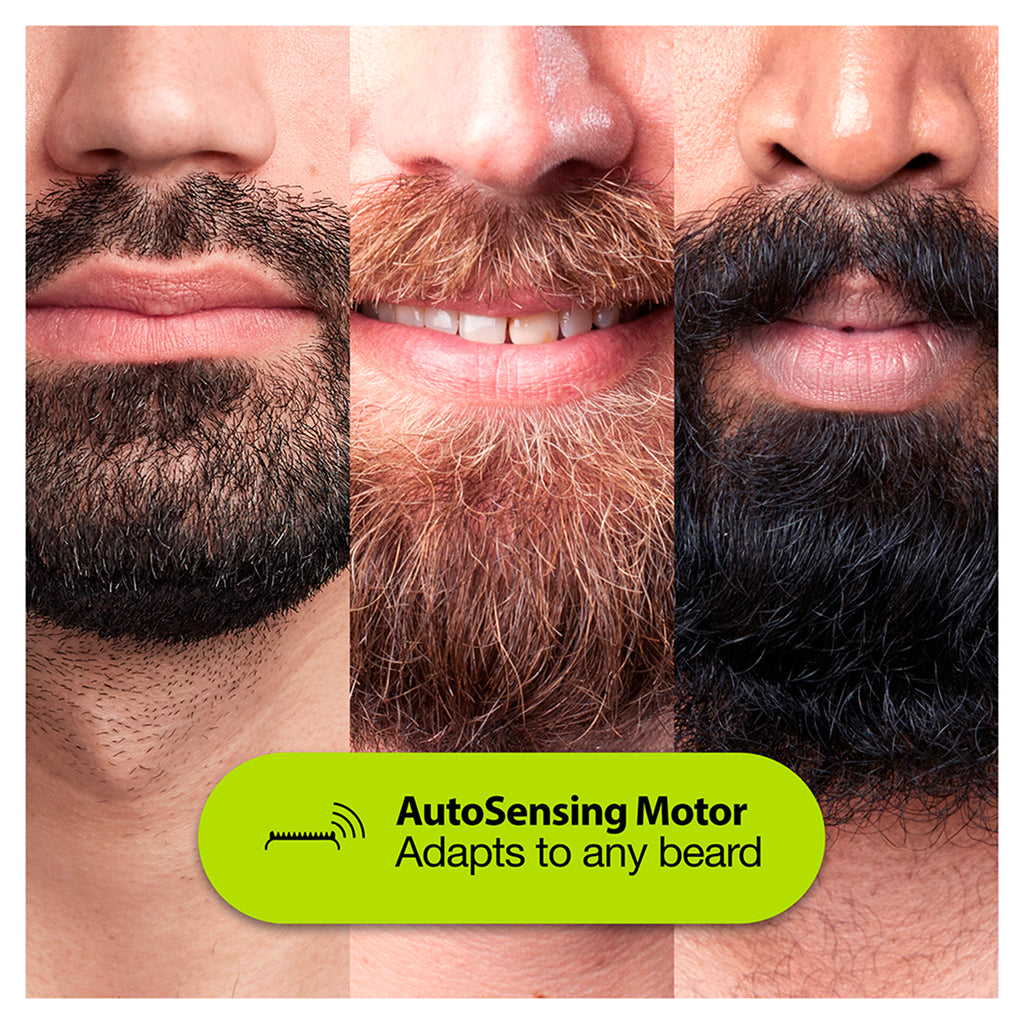 rechargeable facial hair trimmer