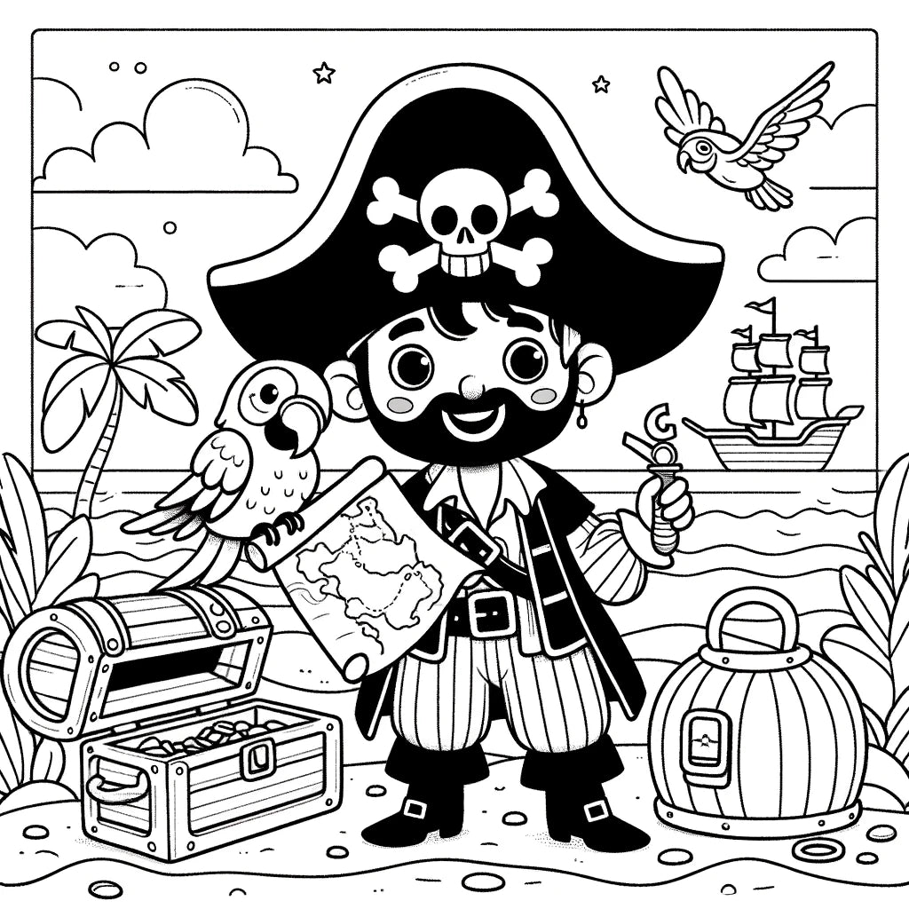 Malvorlagen piraten