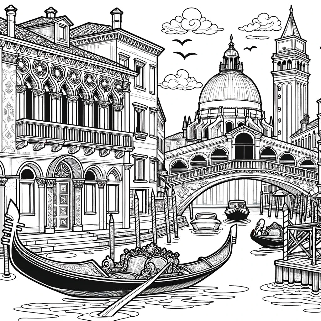 Venedig ausmalbilder
