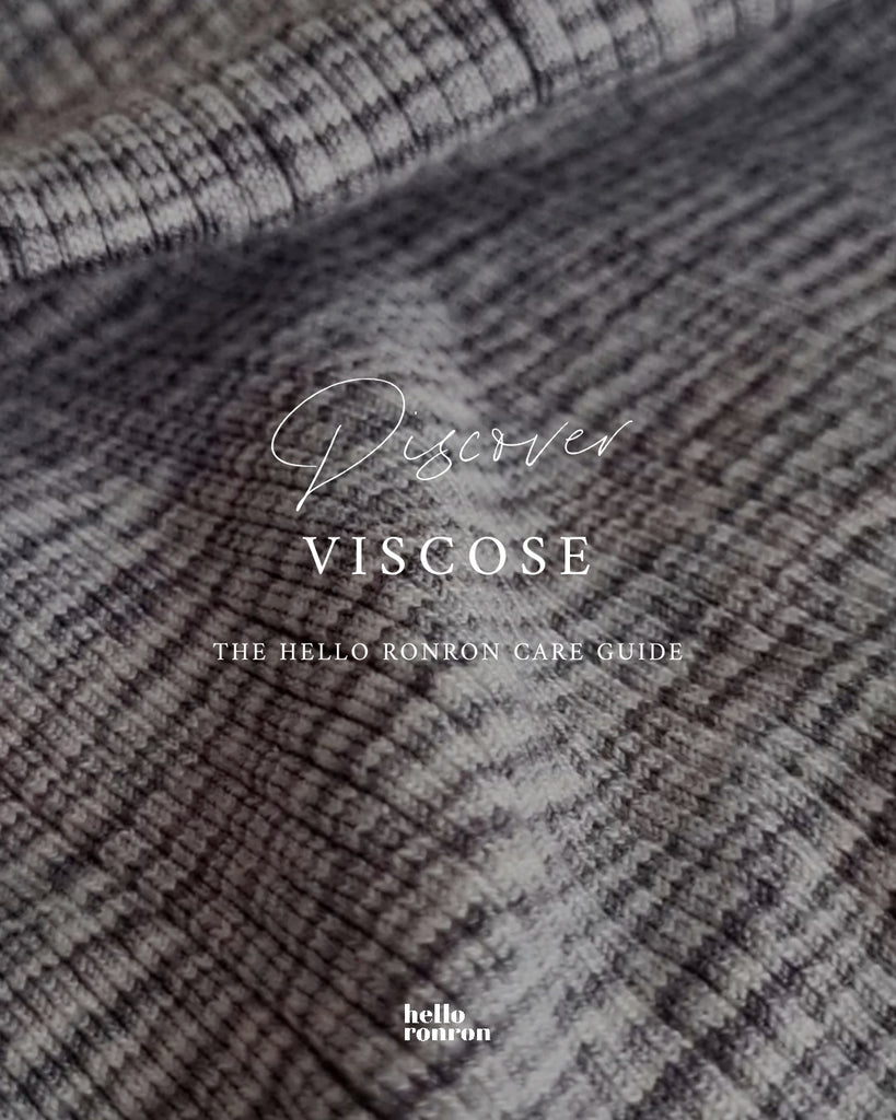 hello ronron | How to care for Viscose knit?