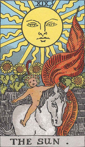 The Sun tarot card