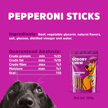 Scooby Chew Pepperoni Sticks for Dogs 120g Nav Image 4