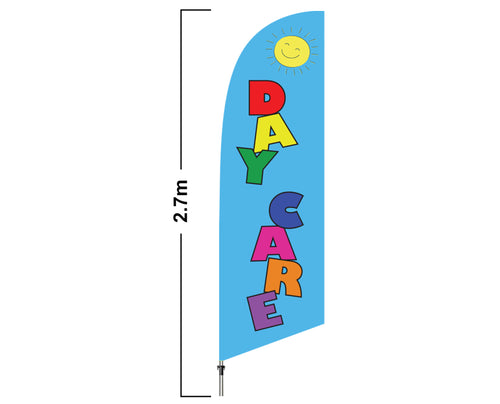 Day Care Swooper Feather Banner Sign Flag Click Image To, 49% OFF