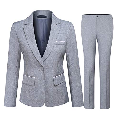 Marycrafts Womens Business Blazer Pant Suit Set For Work