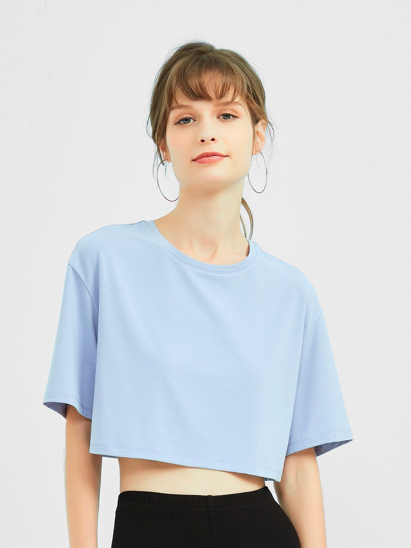 Simply Soft* Halfie Tee | Cropped Jersey T-Shirt | SUPESU