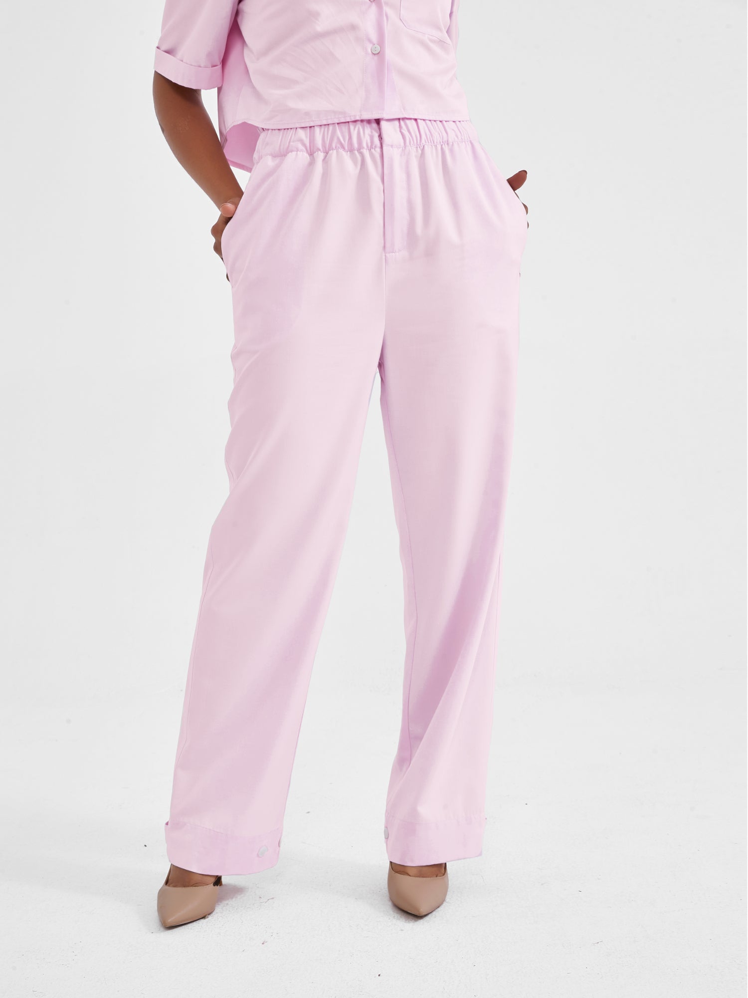 EDEN Culotte Pants, Silky Satin Elegance