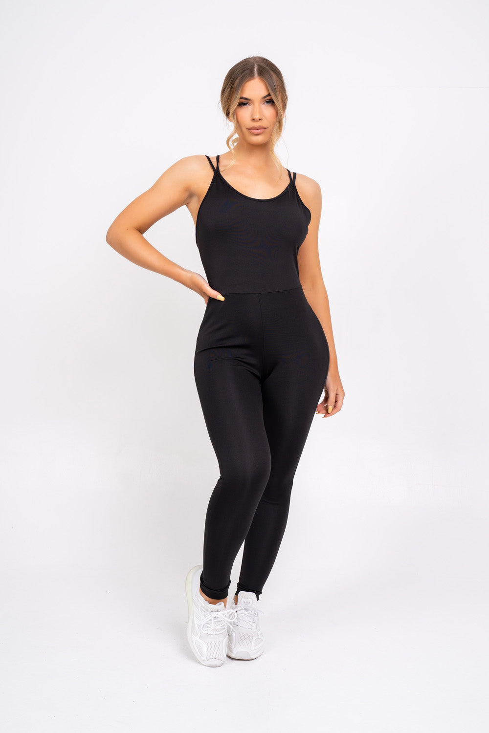 black bodycon jumpsuit