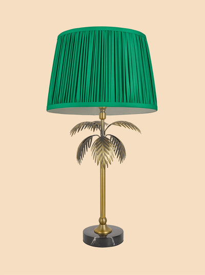 Bartlett Sage Green on Brass Cordless Lamp - Made in the USA