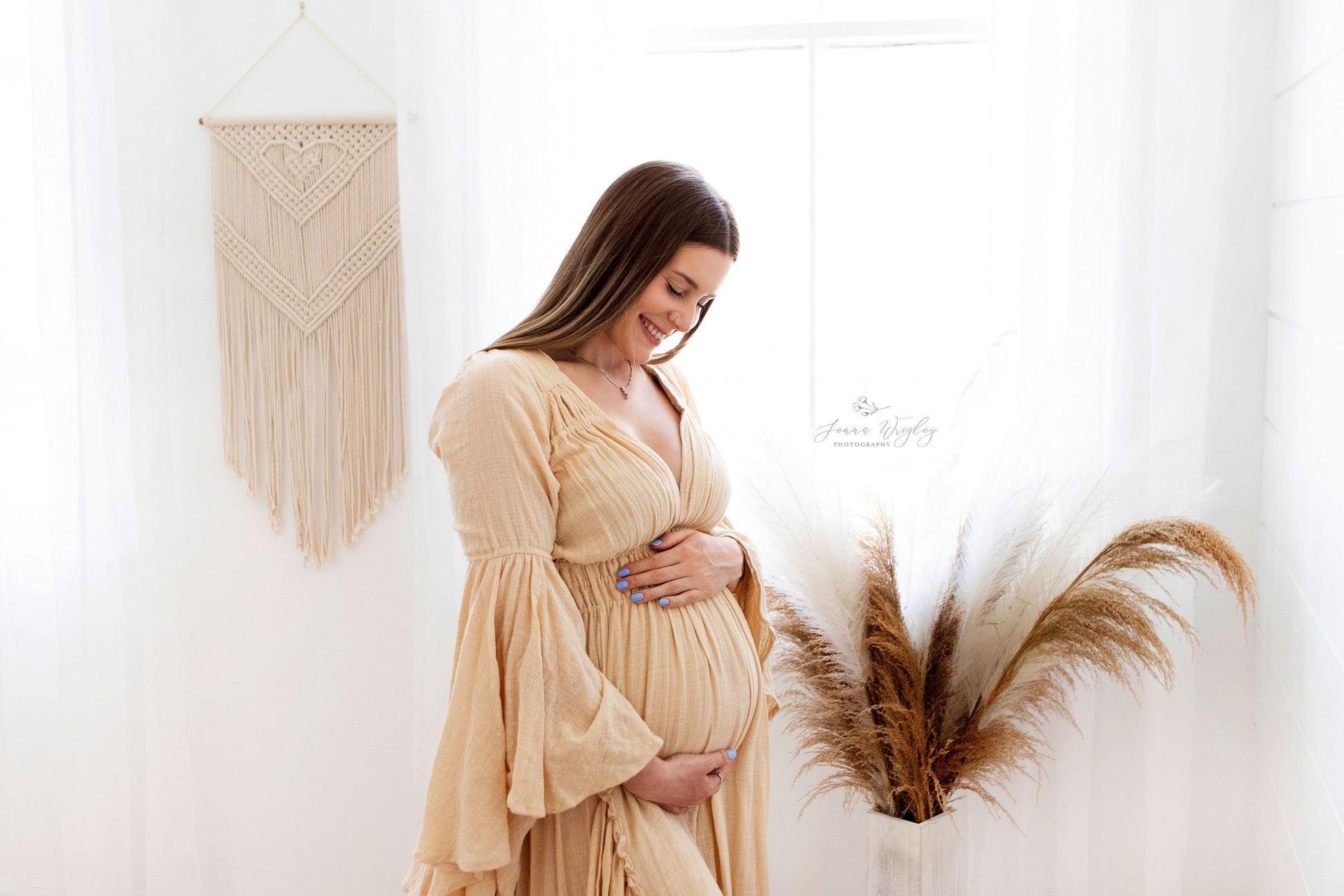 Reclamation Alive and Well Gown - maternity photoshoot dress