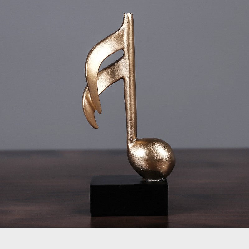 Golden Musical Note Miniature Statuettes