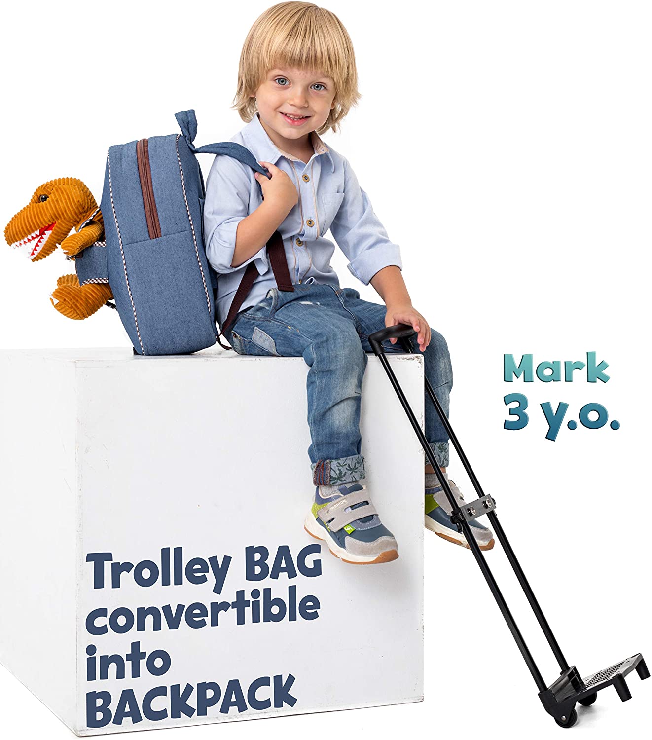 plush backpack trolley