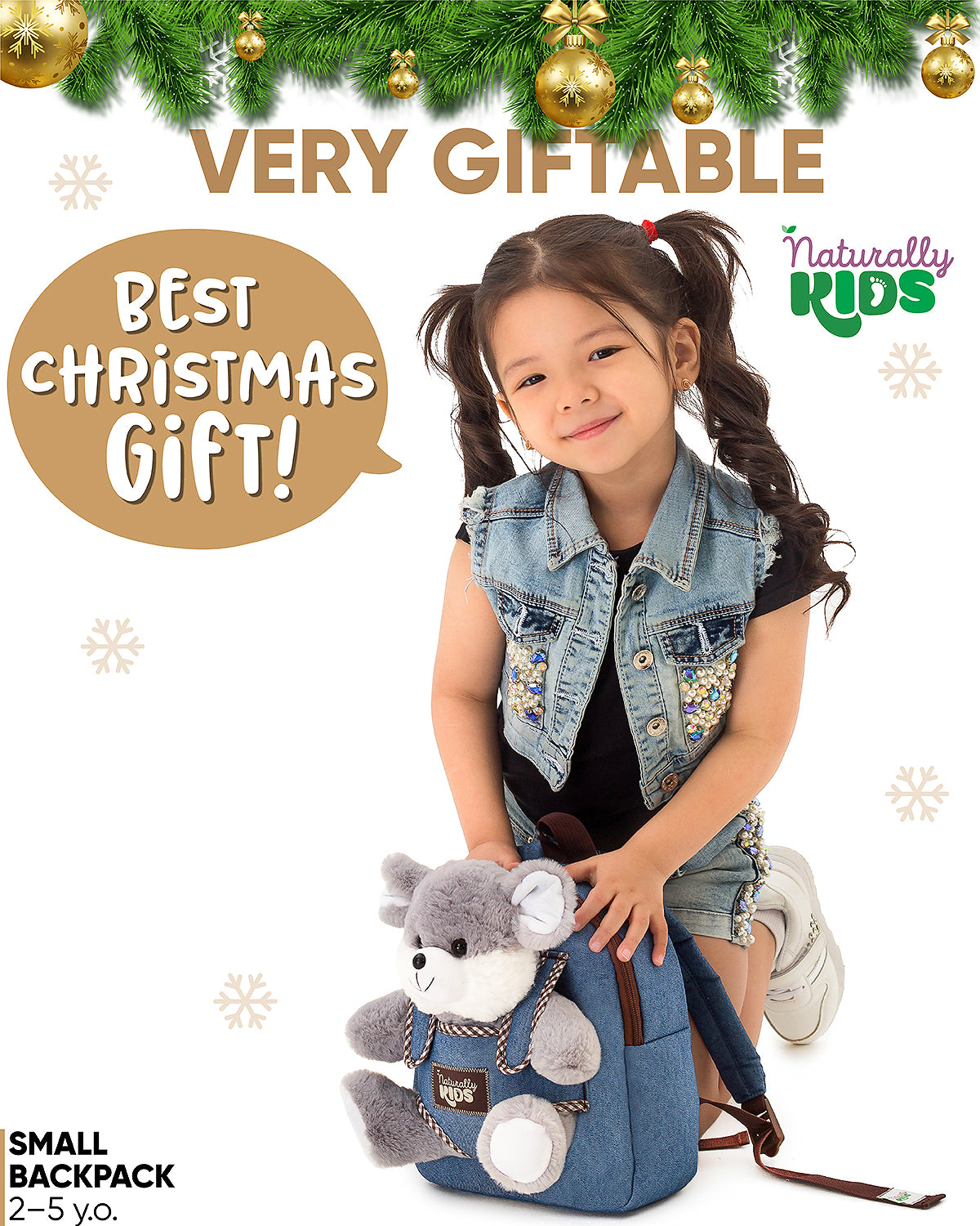 🎅🏽 Kids' Backpack with Plush Animal Toys — Christmas gifts for kids – 🦖  Naturally KIDS backpacks with plush dinosaur toys & unicorn gifts 🦄