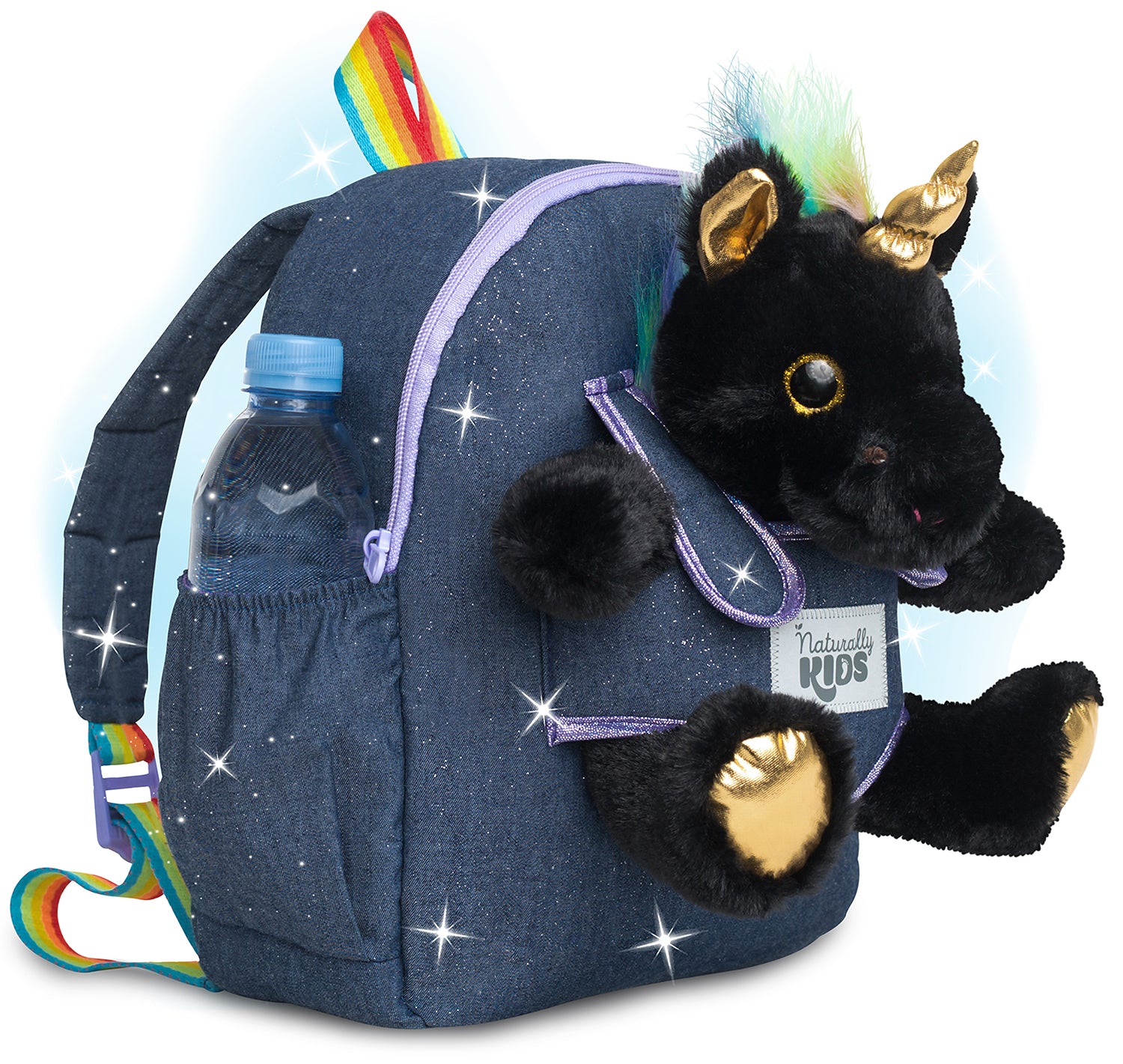 Bewaltz - Plushie Heart Unicorn Backpack - Blue