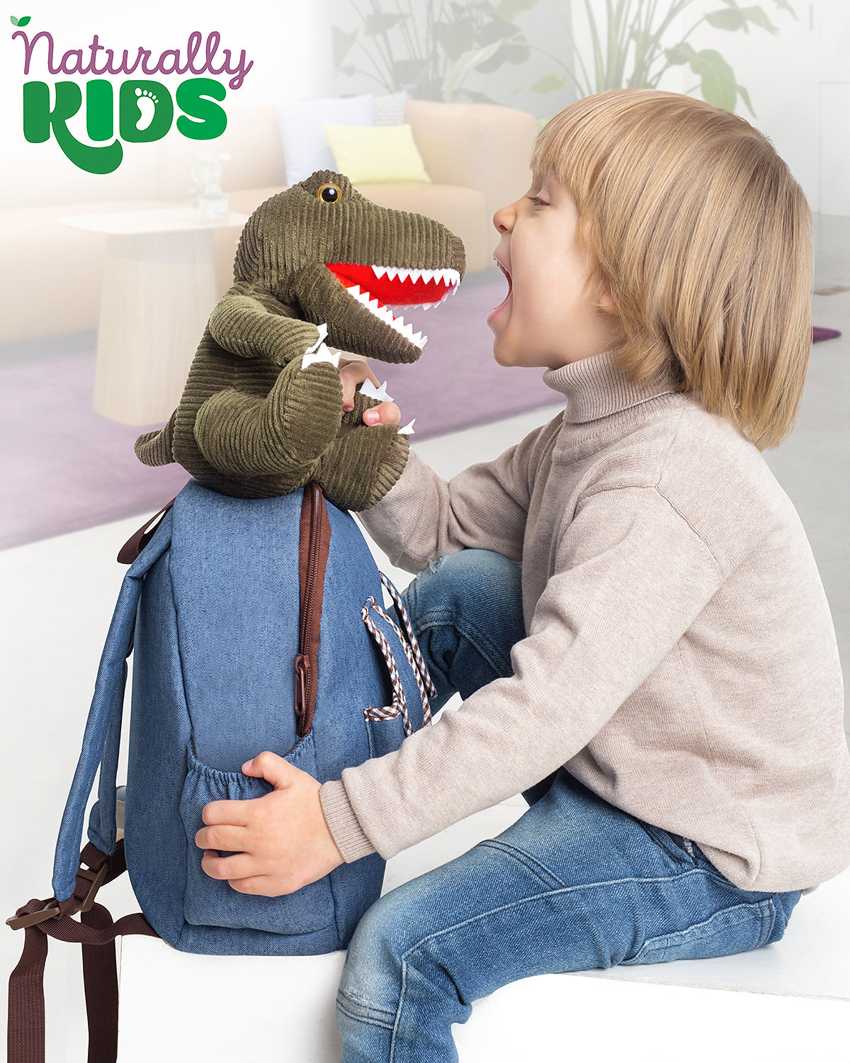 Dinosaur Backpack - Dinosaur Toys for Kids 3-5 - Kids Suitcase for Boys  Girls w Dino Stuffed Animal - Gifts for 7 Year Old Boy Toy - Rolling  Backpack w Brown T