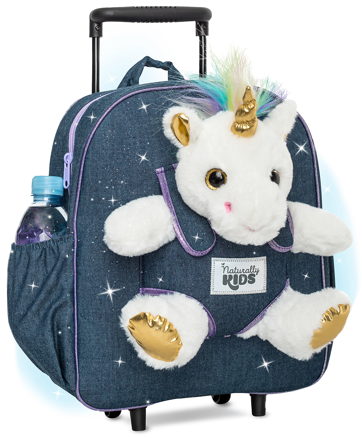 🦄 Kids' Unicorn Backpack & Unicorn Plush Toy — Classic Rolling Bag – 🦖  Naturally KIDS backpacks with plush dinosaur toys & unicorn gifts 🦄