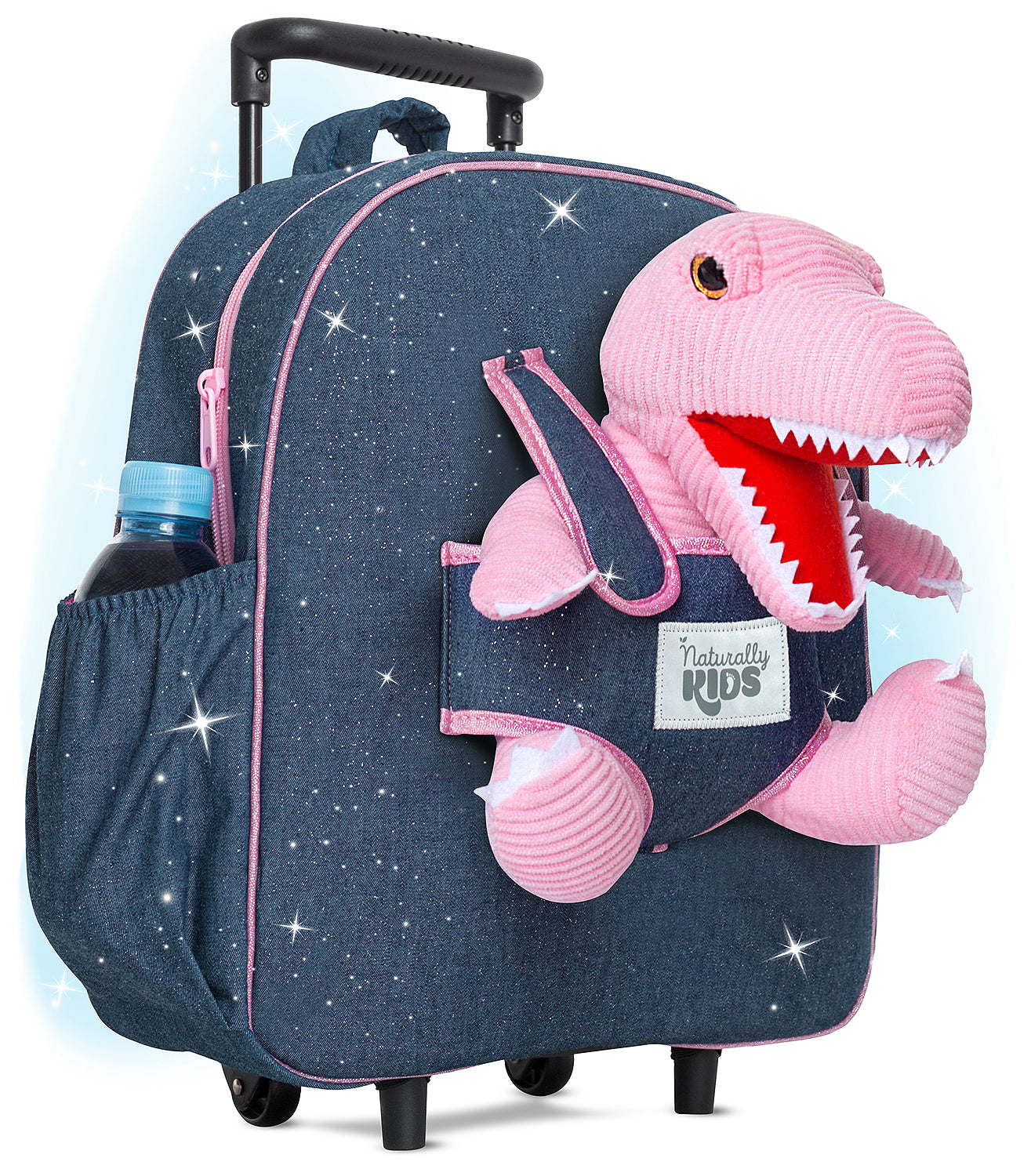 Kids' Dinosaur Backpack & Green T-Rex Plush Toy — Medium