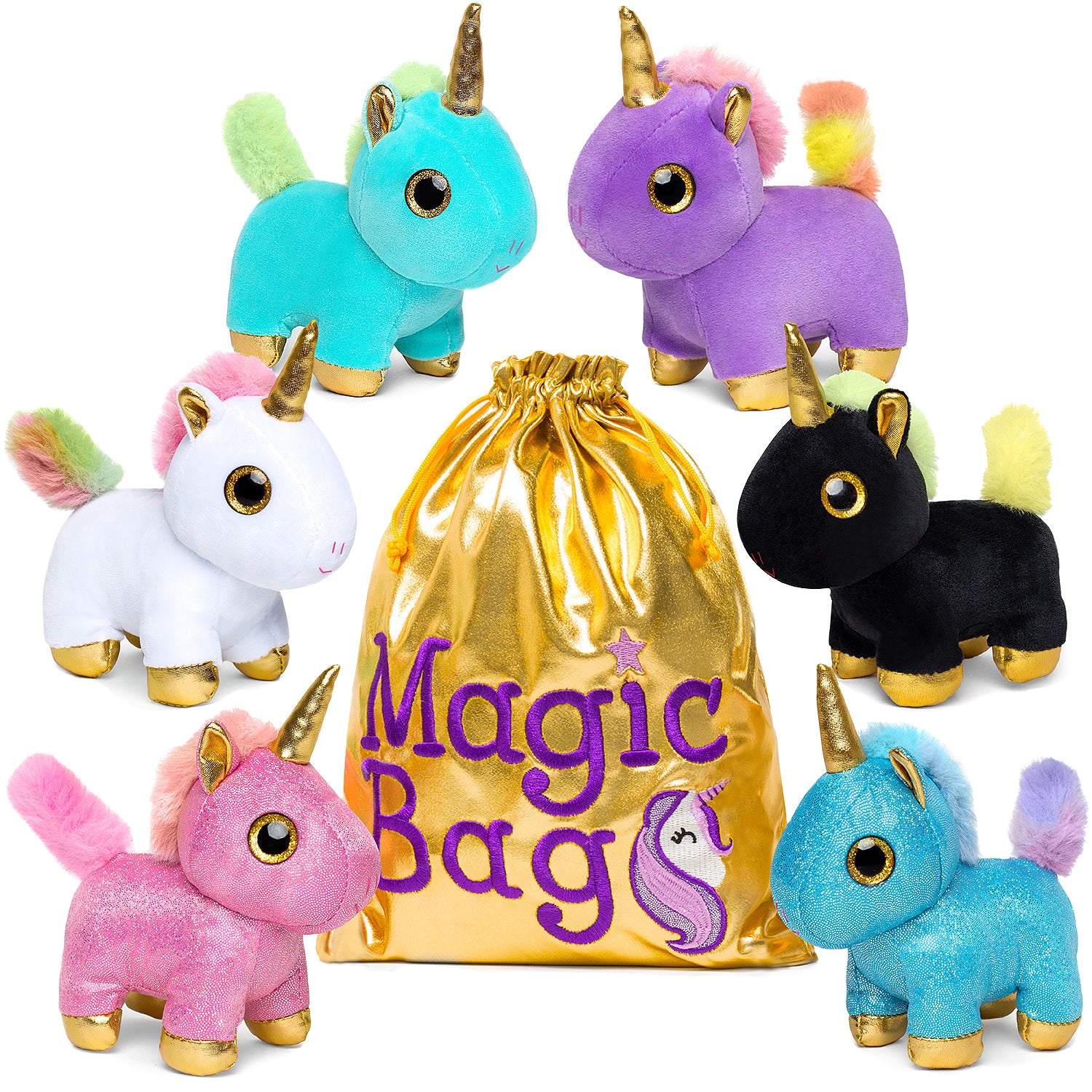 Ja-Ru One Love Mini Unicorn Doll Set with Comb - 4 Assorted Colors and  Styles - Each Sold Separately