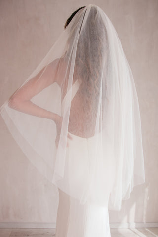 Kea Corded Lace Cathedral Bridal Veil — Hannah Kanani Bridal