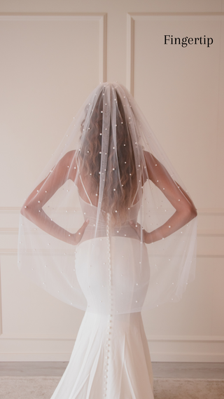 LAYLA Veil, Two Tier Veil, Veil, Fingertip Veil, Sheer Veil, Wedding Veil,  Bridal Veil, Made in Australia. 