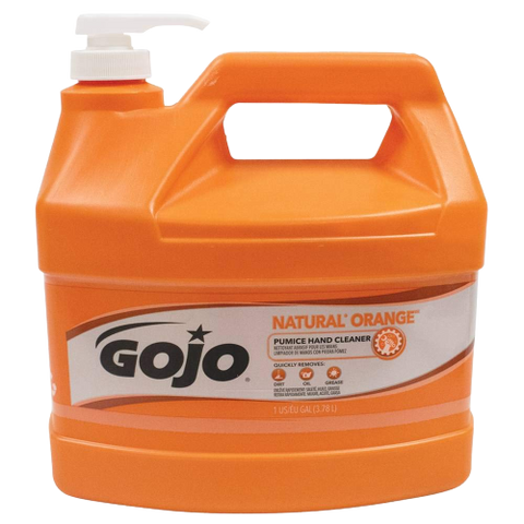 GOJO NATURAL ORANGE Pumice Hand Cleaner - 1/2 Gallon