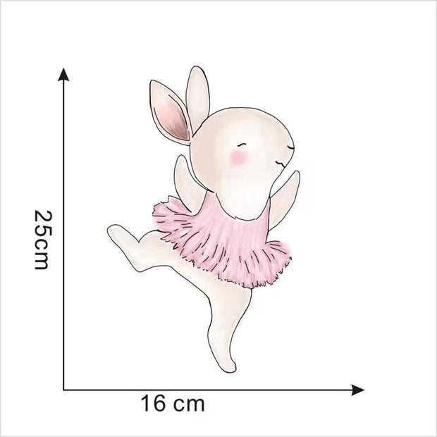 Wall Stickers Dance Bunny Kids Wall Decal - 𝗖𝗵𝗼𝗶𝗰𝗲𝗠𝗼𝗿𝗲
