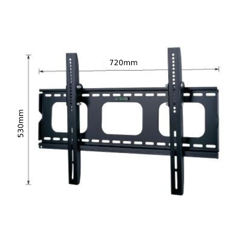 Mount-It! Low-Profile TV Wall Mount 1 Slim Fixed Bracket for 32, 40, 42,  48, 49, 50, 51, 52, 55, 60 inch TVs VESA Compatible up to 600 x 400 Black