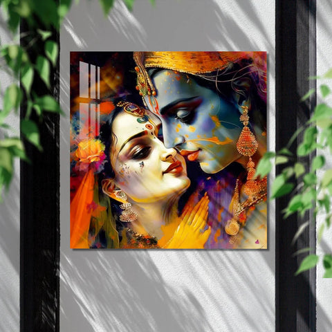 Radha krishna Never Ending Bond of Love and Devotion Acrylic wall art