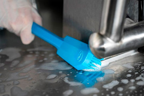 Vikan Blue Handheld Cleaning Brush