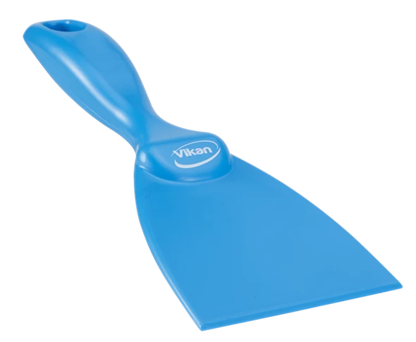 Vikan 3089, Vikan Small Utility Brush - Stiff This small, light-weight brush  has a broad head and an ergonomically angled handle. This design raises the  user's hand from the cleaning surface, reducing