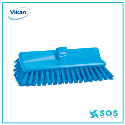 Vikan 5380-77 3 Drain Brush Stiff Bristles with 24 Handle