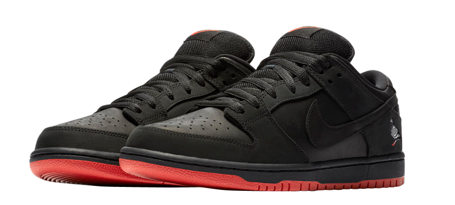 nike sb dunk low black pigeon mens