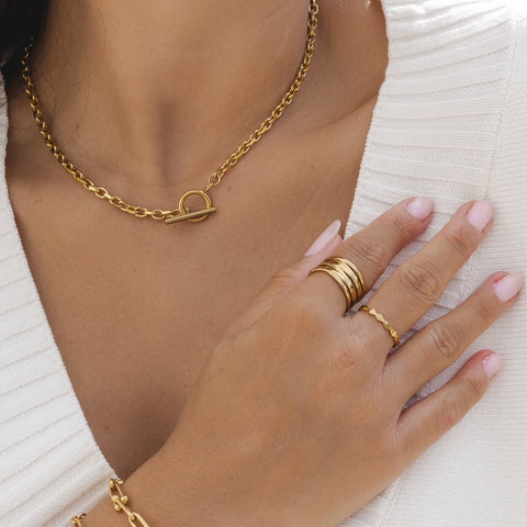 D. Louise, Jewelry, Gold Stacker Ring