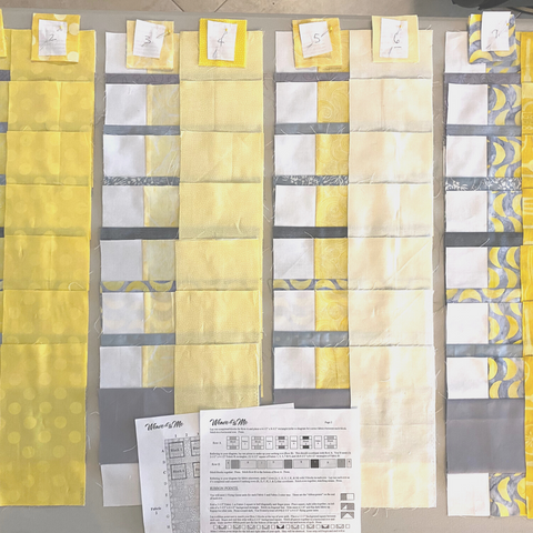 Pantone Yellow Gray Weave it to Me quilt StitchCraft