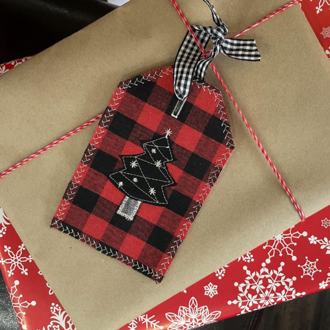 Reusable Fabric Gift Tag Project -Baby Lock StitchCraft