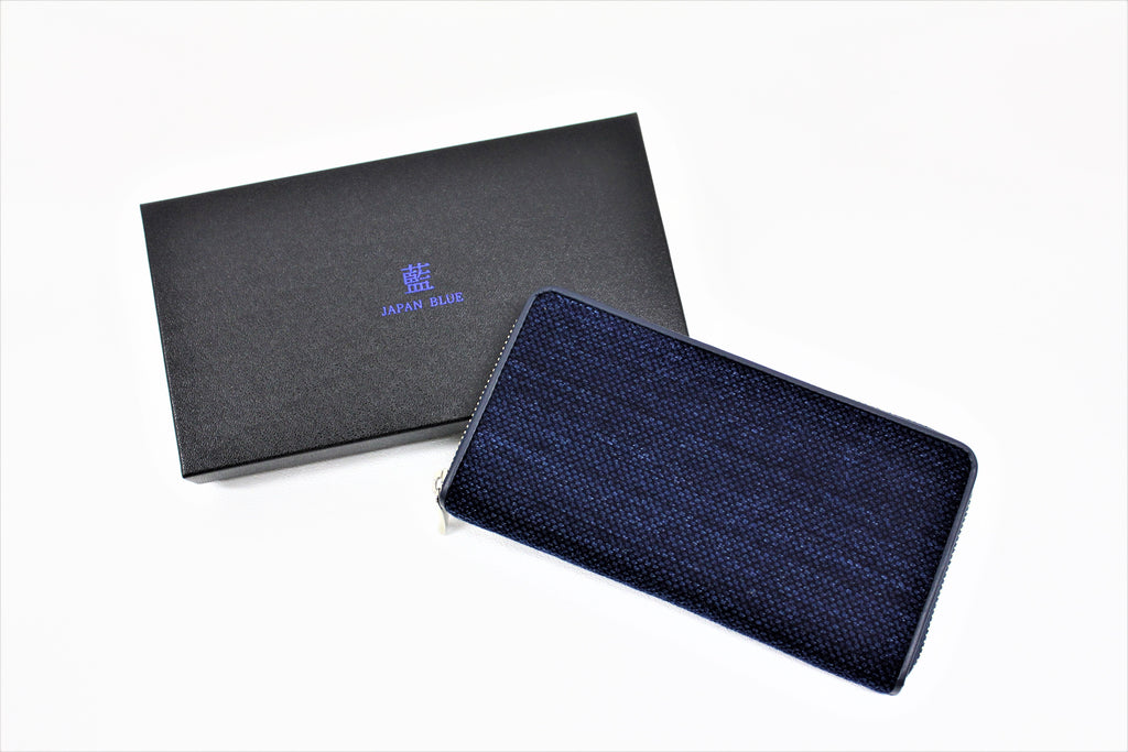 JAPAN BLUE leather wallet - navy blue inside – Tokyo Memories