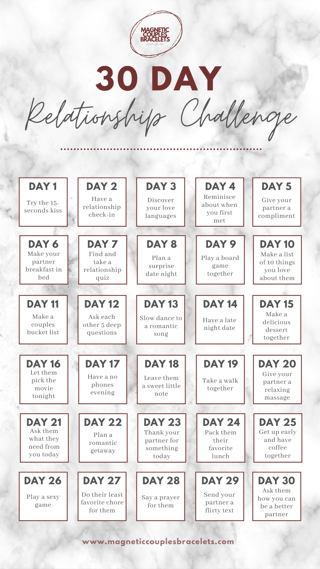 30 Day Relationship Challenge