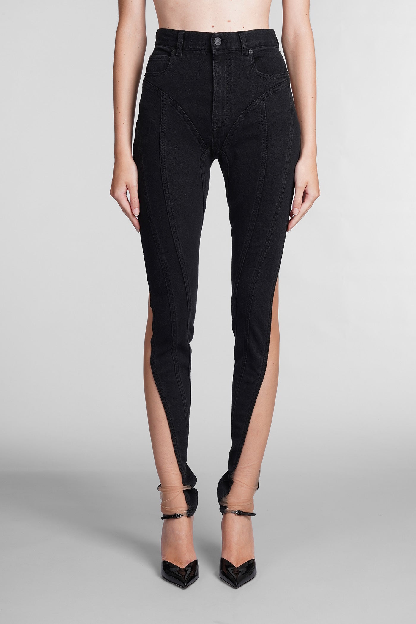 Mugler - Jeans in black denim