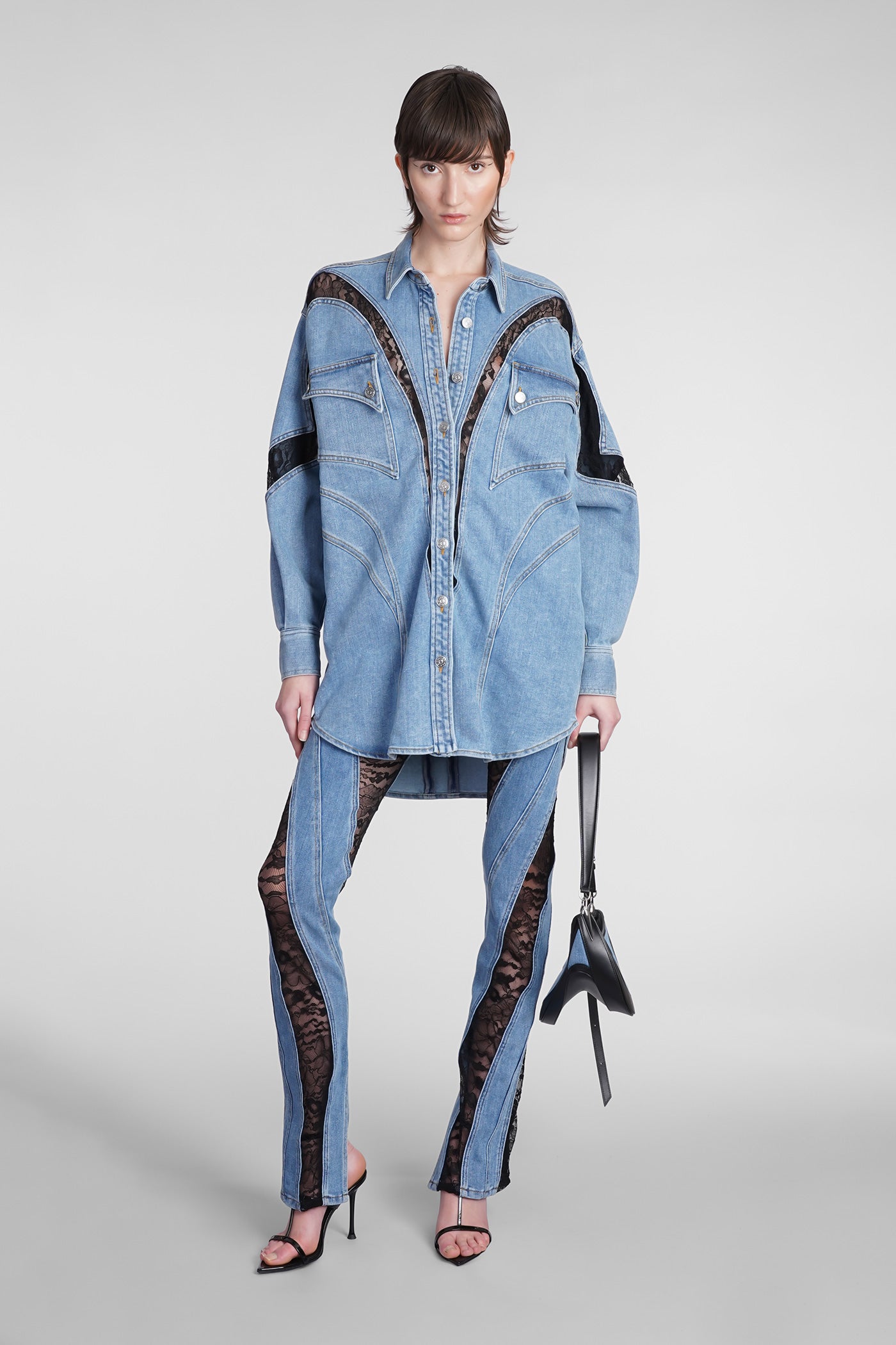 Mugler - Jeans in blue cotton