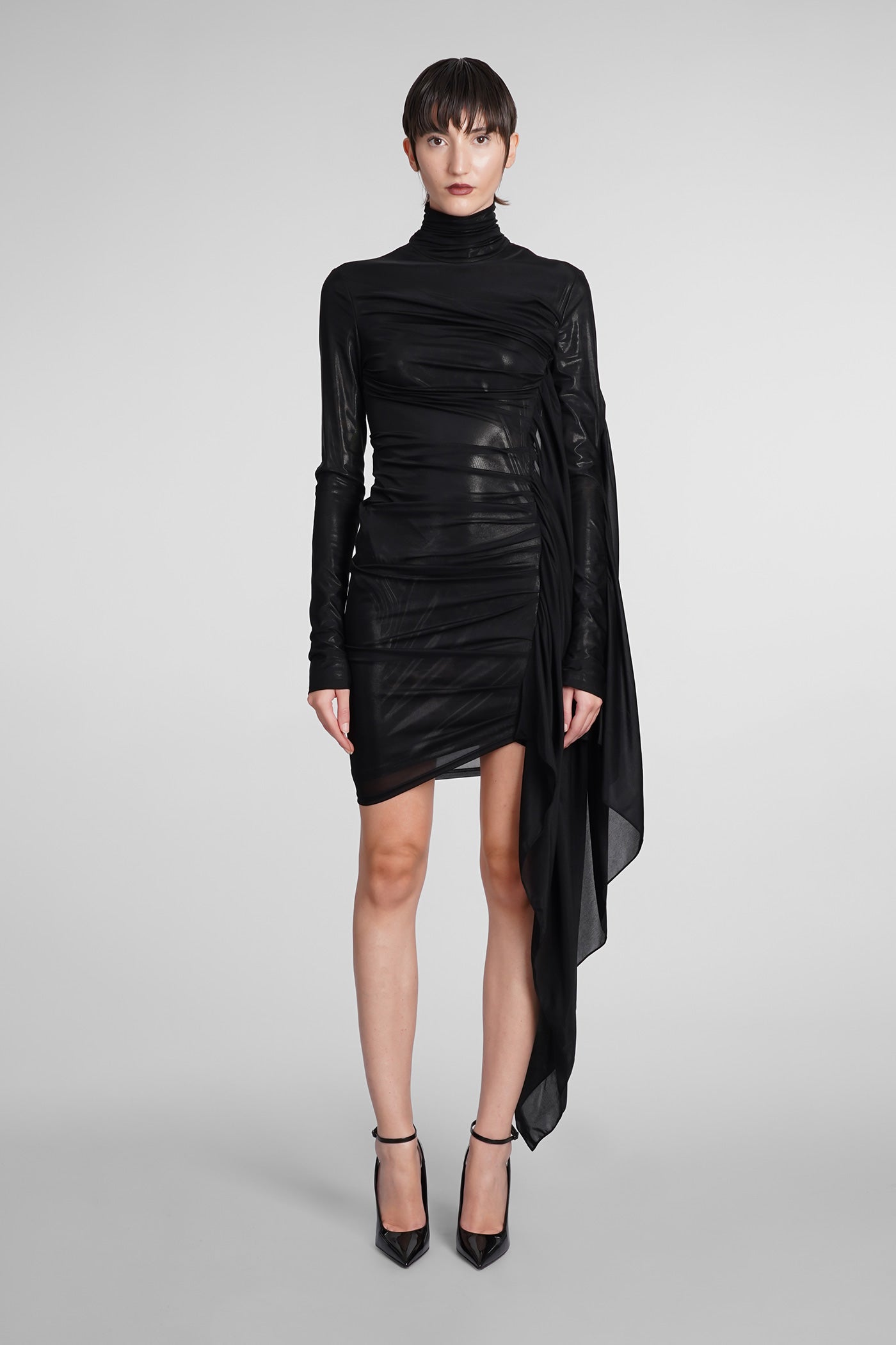 Mugler - Dress in black polyamide