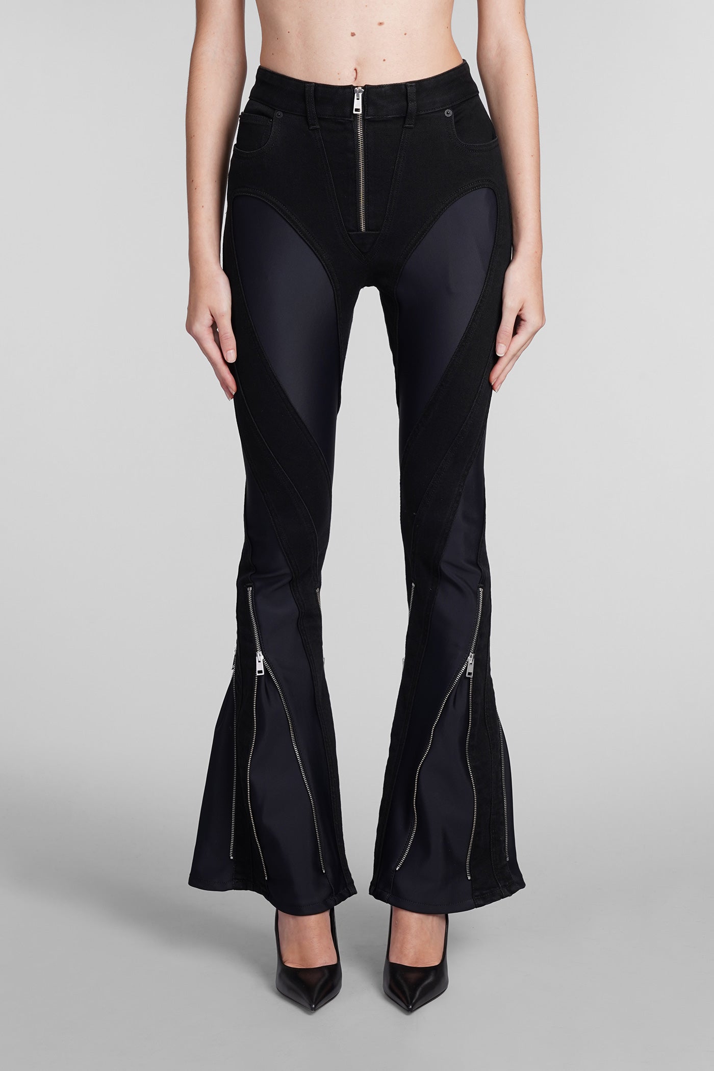 Mugler - Jeans in black denim